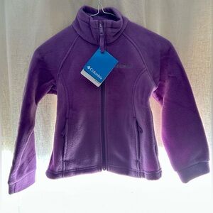 Columbia Purple Full-Zip Fleece Jacket